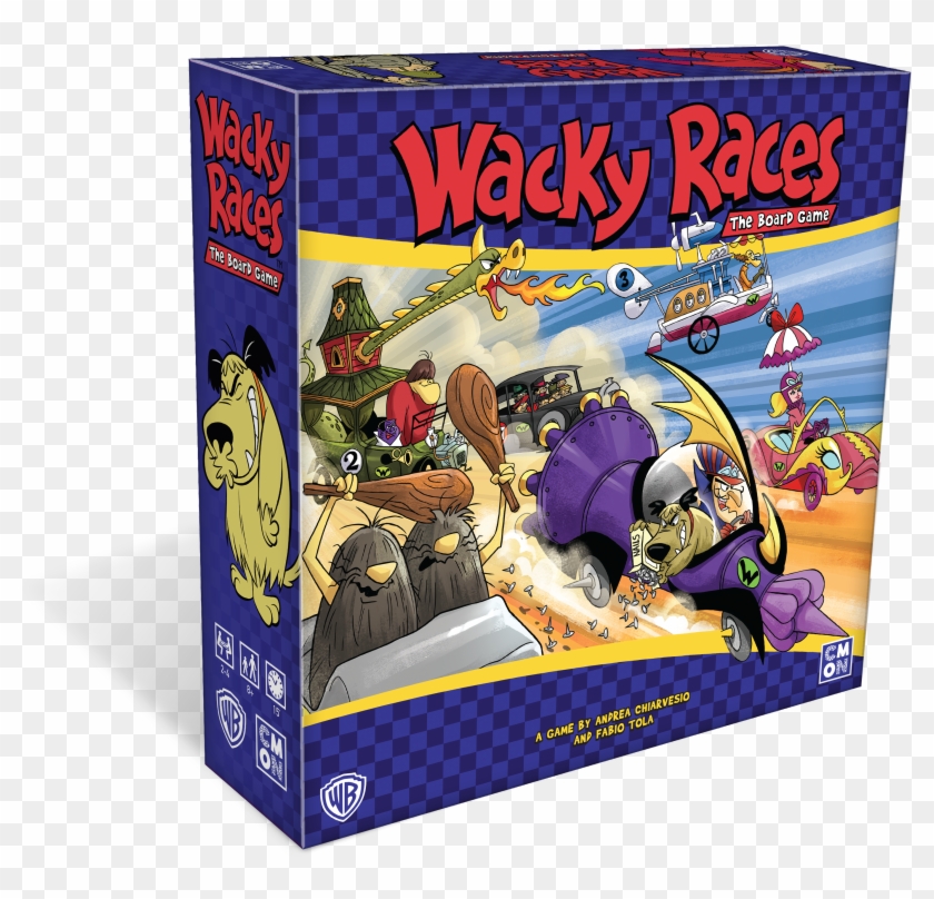 Consumer Products, Based On Warner Bros - Wacky Races Board Game Clipart