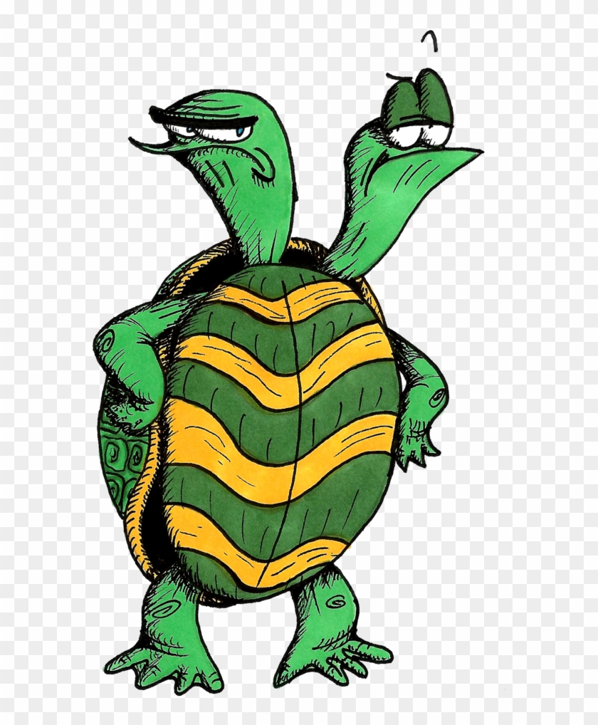 Collection Of Two Turtles High Quality - Two Headed Animals Drawing Clipart #3584898