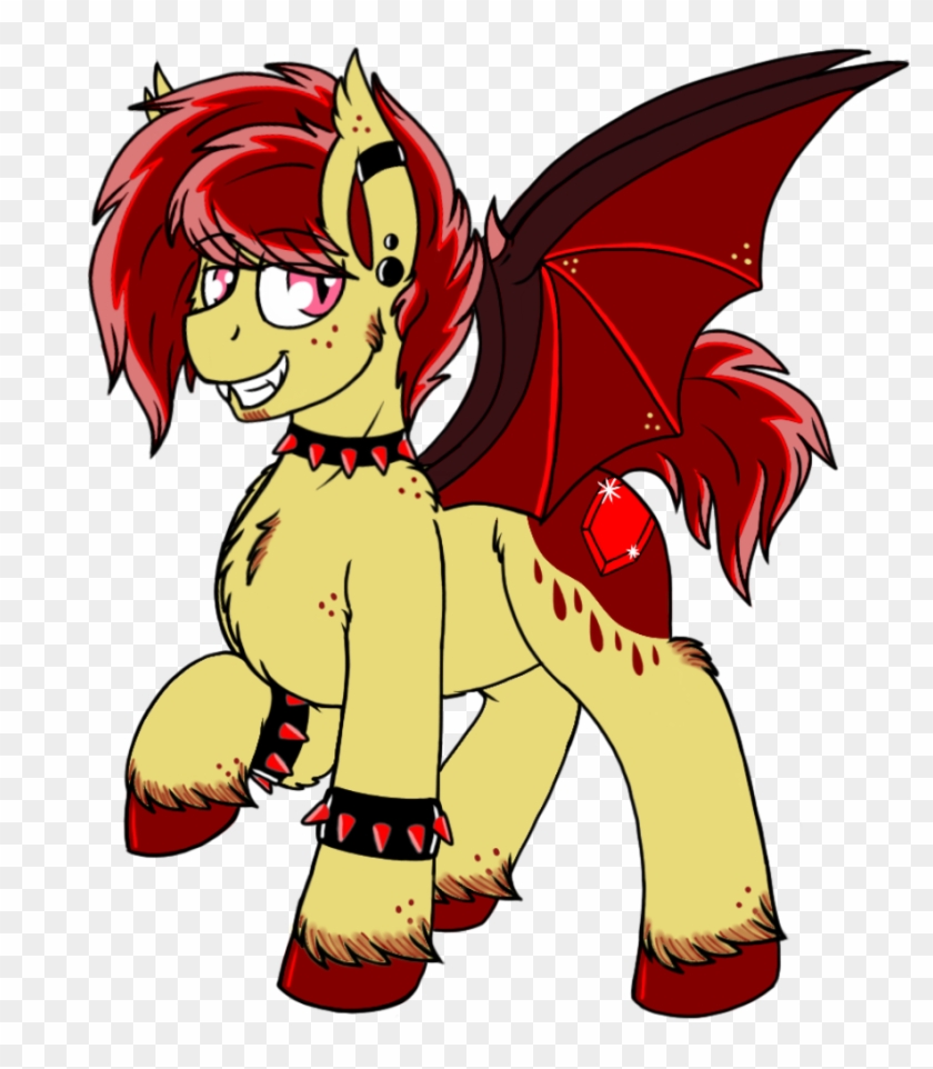 Bat Pony, Bracelet, Chest Fluff, Choker, Cute Little - Cartoon Clipart
