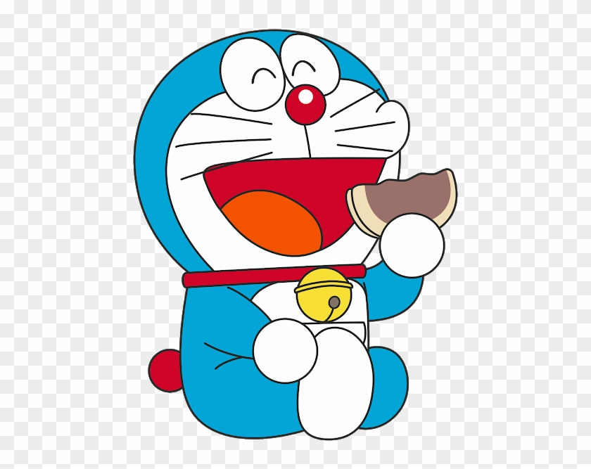 Doraemon 38 File Coreldraw - Doraemon With Dora Cake Clipart, transparent p...
