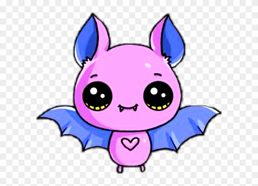 #bat #cute #kawaii #pets & Animals #animals #pink #purple - Draw So Cute Bat Clipart #3585568