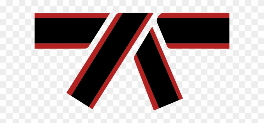 Become A Black Belt In Business - Black Red Karate Belt Clipart #3585717