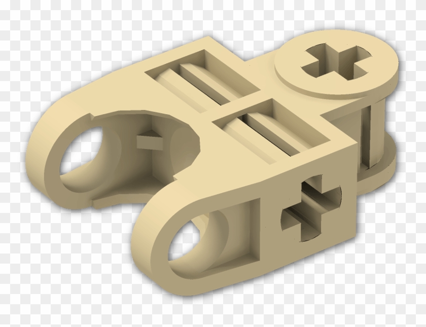 Technic Ball Socket 3 X 2 Single Rounded - Cross Clipart #3586086