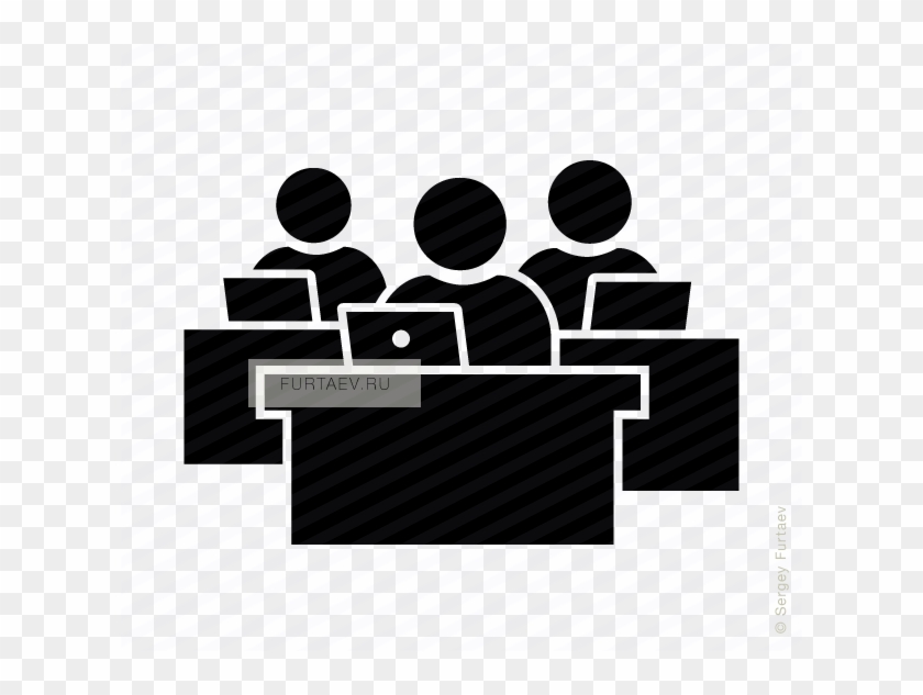 People At Computers Icon Clipart
