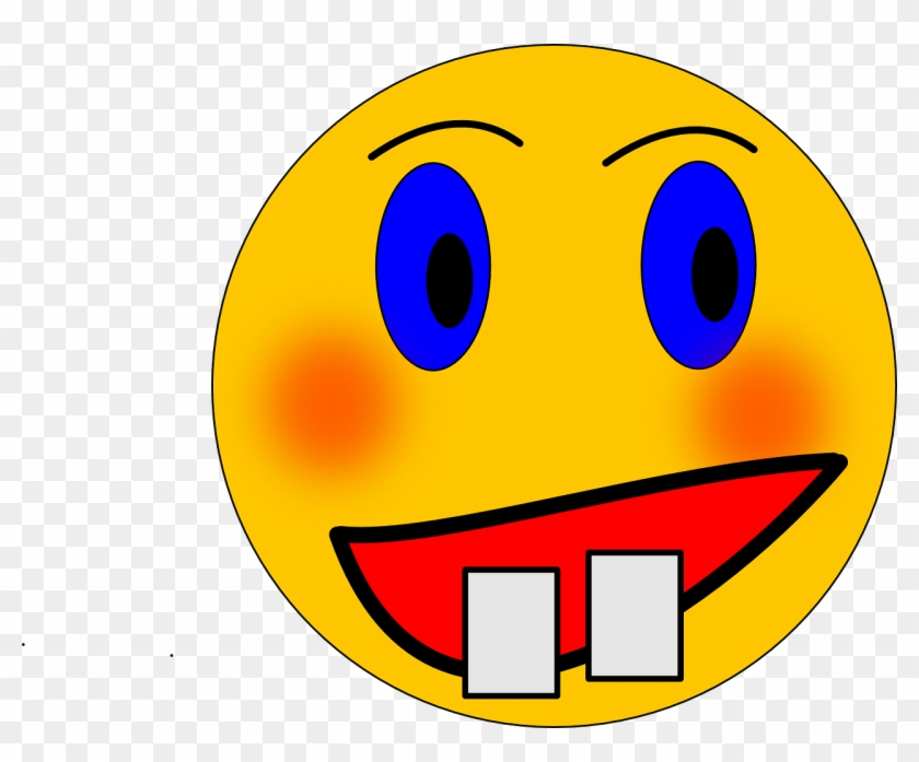 Emoticon Face Teeth Smile Head Png Image - Smiley Clipart