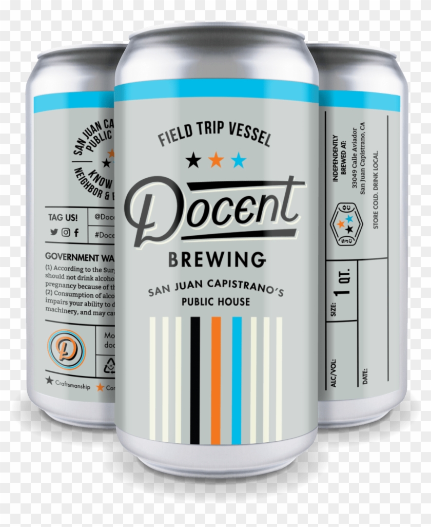 Docent Brewing Branding By Hoodzpah Design - Docent Brewing Crowler Clipart