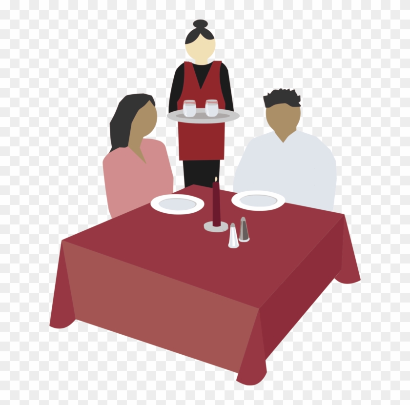 Download Restaurant Table Computer Icons Dining Room - Cartoon Restaurant Server Png Clipart