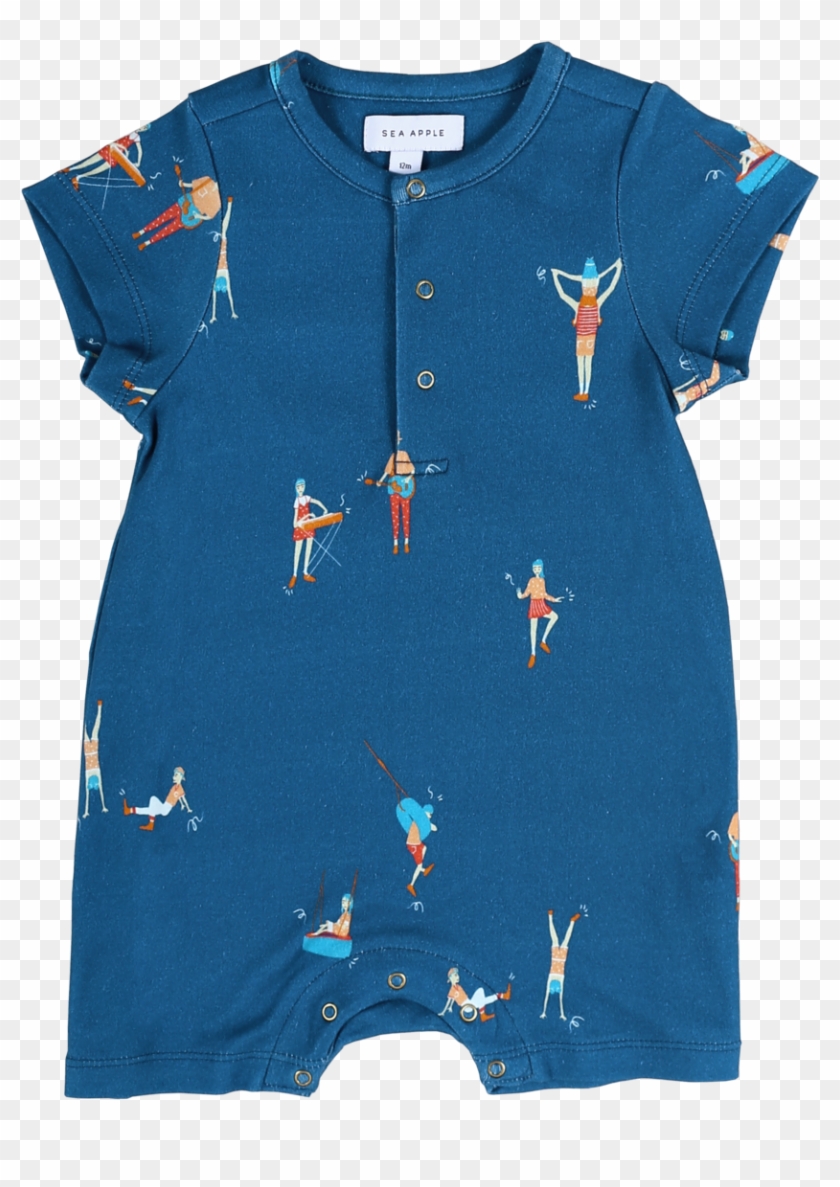 Sea Apple Let S Dance Blue Bubble Shorts Romper Polo Shirt Clipart 3587495 Pikpng