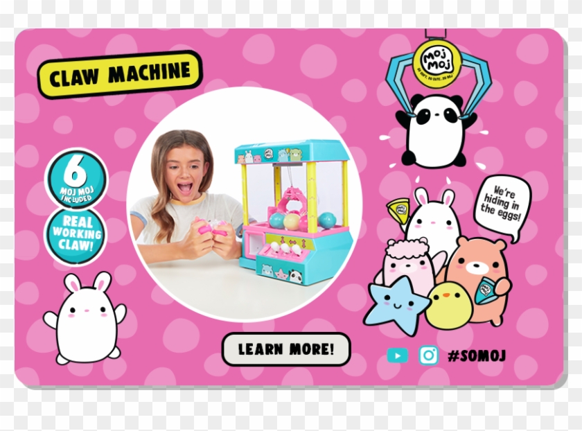 The Original Moj Moj Claw Machine - Cartoon Clipart