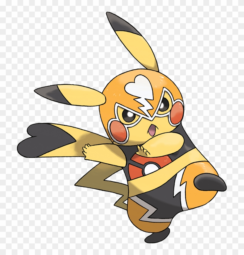 Pokemon Pikachu Libre Is A Fictional Character Of Humans - Pikachu With Black Tail Clipart
