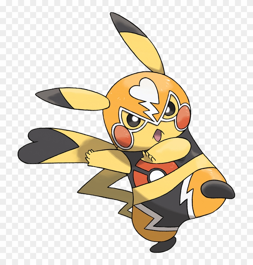 Pokemon Pikachu Libre Is A Fictional Character Of Humans - Pikachu With Black Tail Clipart #3588200