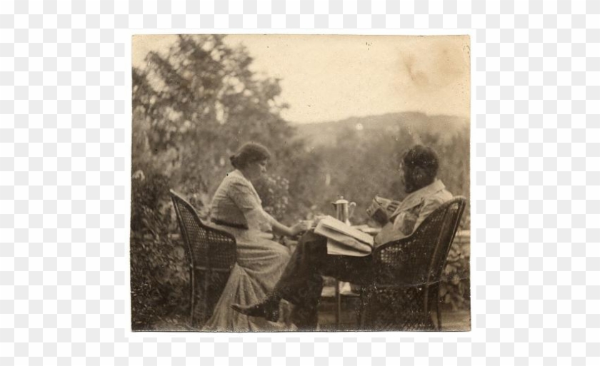 Louise And Kenyon Cox At A Table Outdoors, 1896 - Kenyon Cox Clipart
