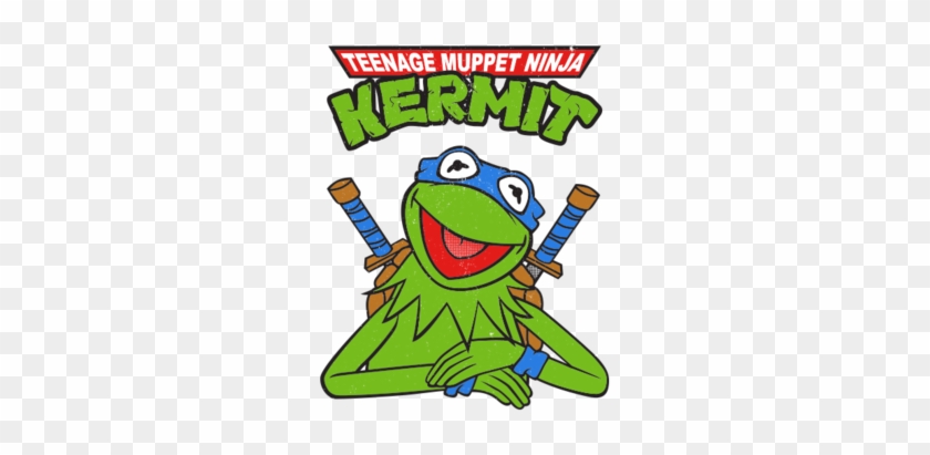 Teenage Muppet Ninja Kermit By Ninjae - Cartoon Clipart