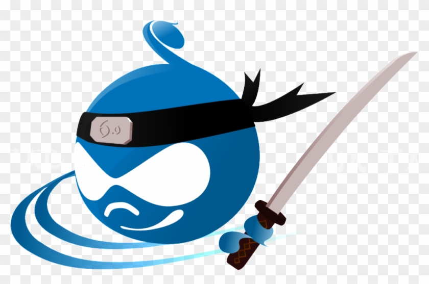 Druplicon Ninja - Drupal Ninja Clipart