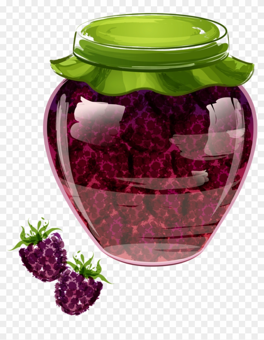 Grape Jam, Grape Jelly, Jelly Jars, Kitchen - Blackberry Jam Clipart - Png Download #3589147