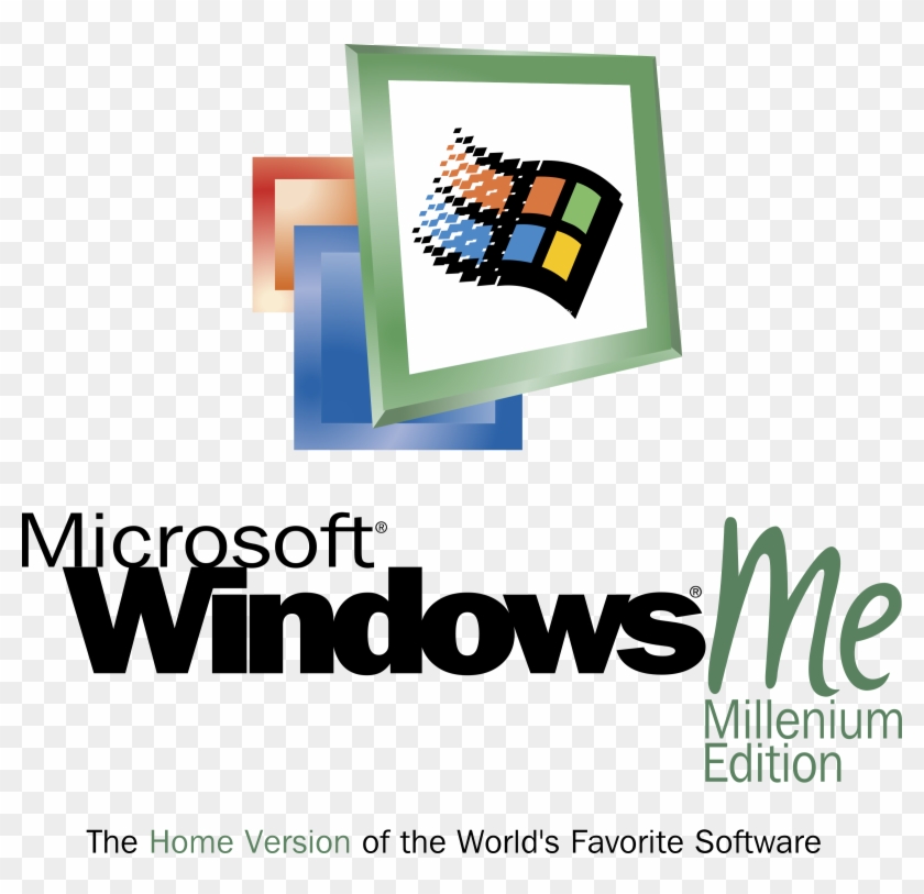 Microsoft Windows Millenium Edition Logo Png Transparent - Windows Millennium Edition Logo Clipart