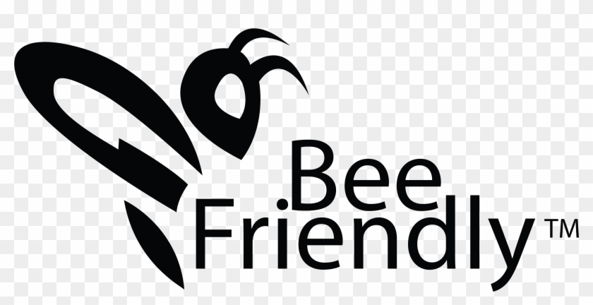 Bee Friendly Logo - Bee Black Logo Clipart #3590342