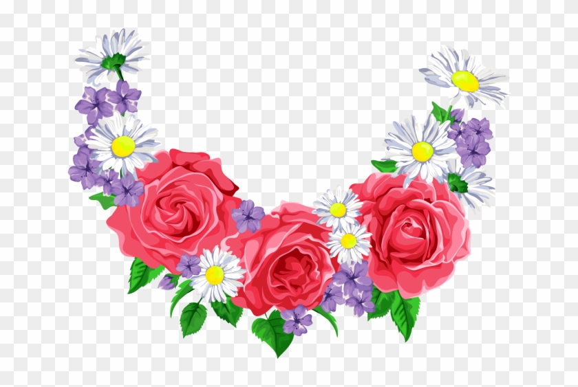 Flower Border Greeting Card Designs Clipart