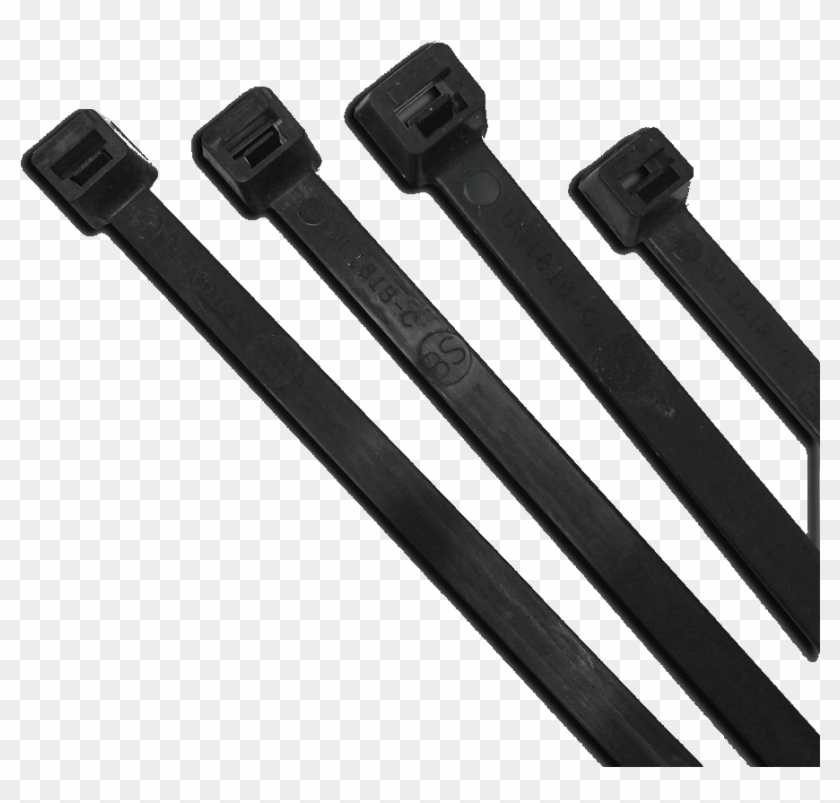 Long Black Cable Ties Png , Png Download - Plastic Ties 7.6 Clipart