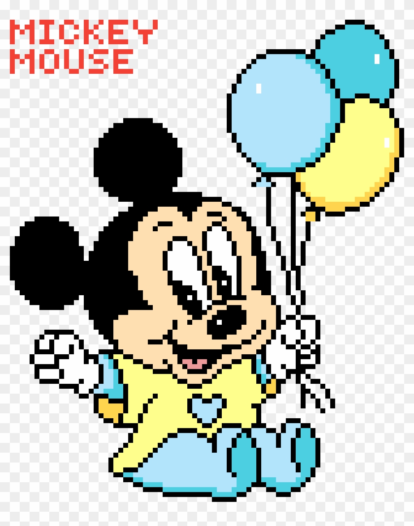 Mickey Mouse Pixel Art - Punto Croce Jole Minnie Clipart #3592557
