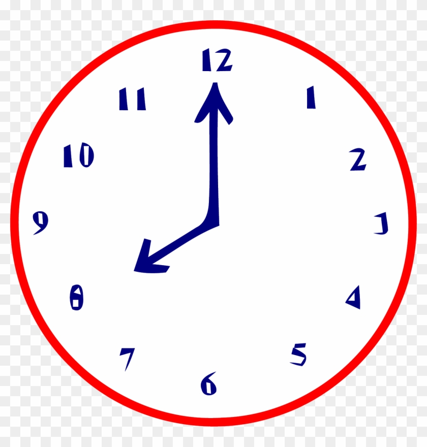 8 O Clock Clip Art Png Circle Transparent Png Pikpng
