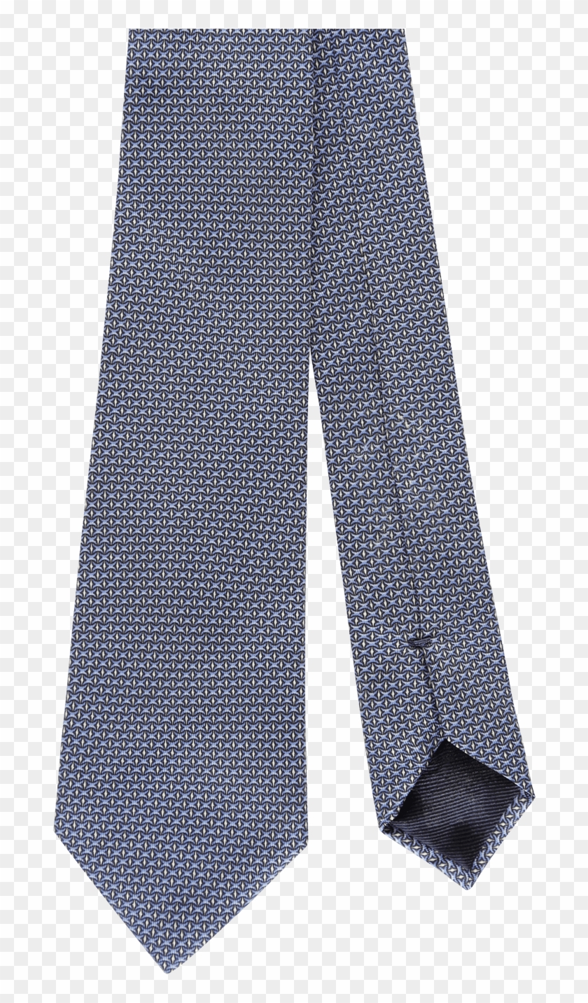 Azure Printed Silk Tie - Polka Dot Clipart #3592593