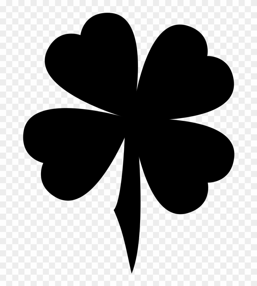 Use The Shamrock As A Clipping Mask - Four Leaf Clover Vector - Png Download