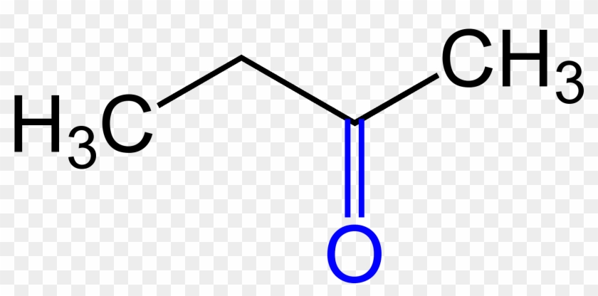 2-butanone Structural Formula V - Formula De 2 Butanol Clipart #3593450