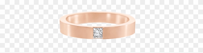 Main Navigation Section - Rose Gold Band Bezel Diamond Clipart