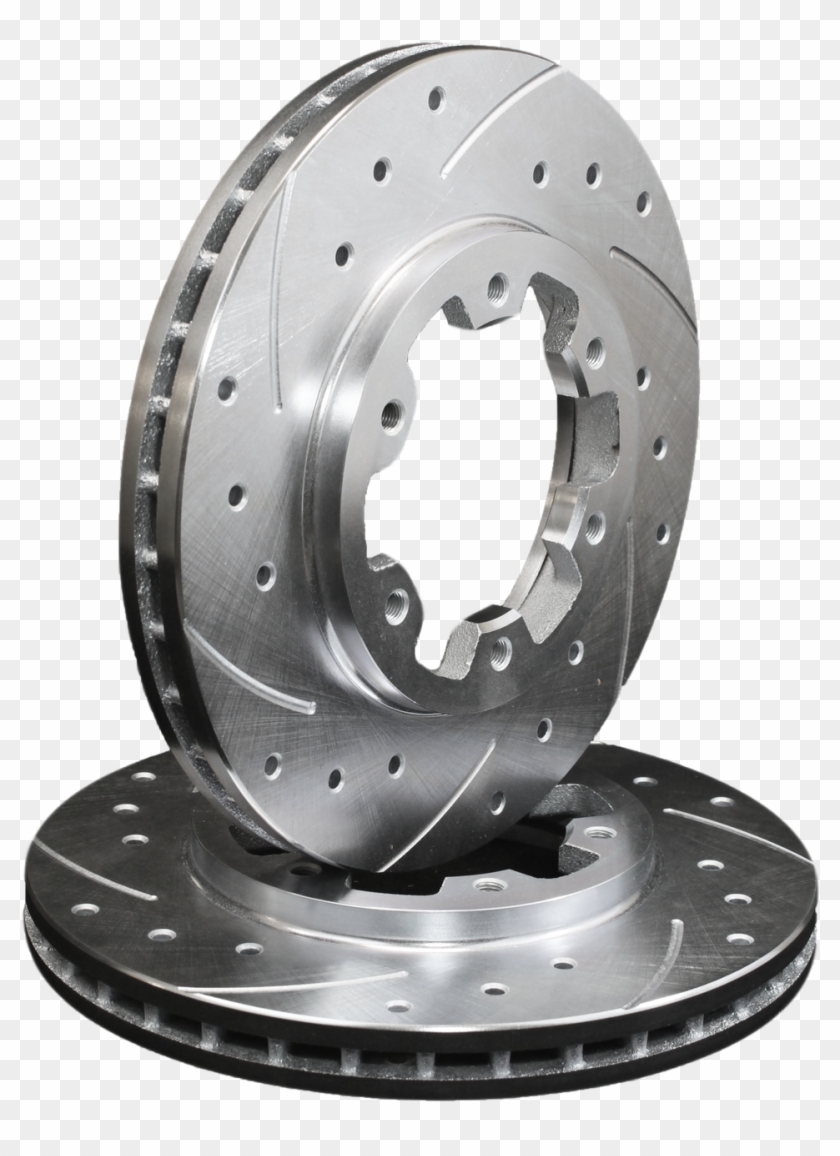 6 Lug Vented Ds Silver - Rotor Clipart