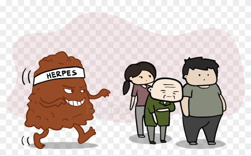 Png Royalty Free Download Shingles Not Something To - Animated Herpes Cartoon Clipart