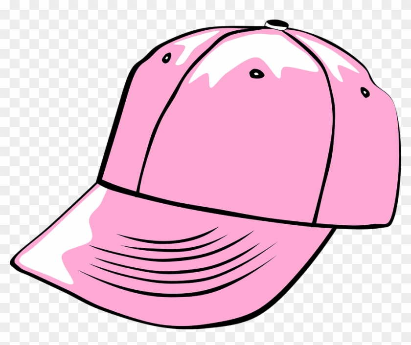 Cap Hat Baseball Pink Girly Worn - Ball Cap Clip Art - Png Download #3594122