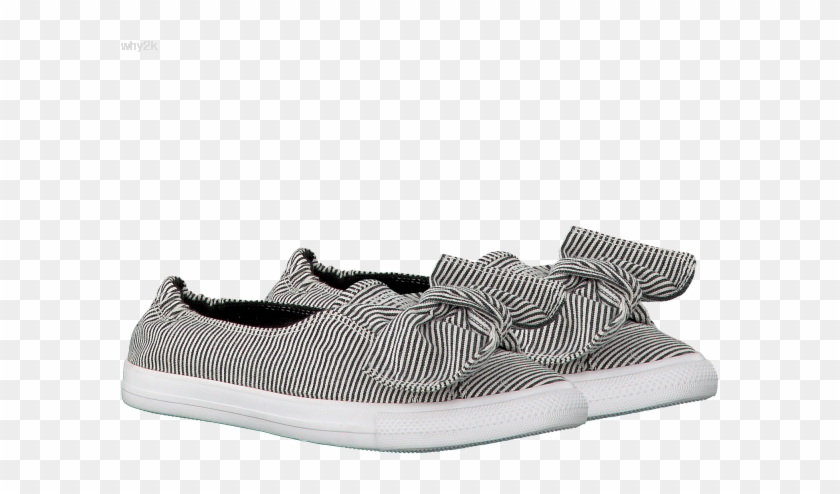 White Converse Ballet Pumps Ctas Knot Slip White/black/wh - Slip-on Shoe Clipart