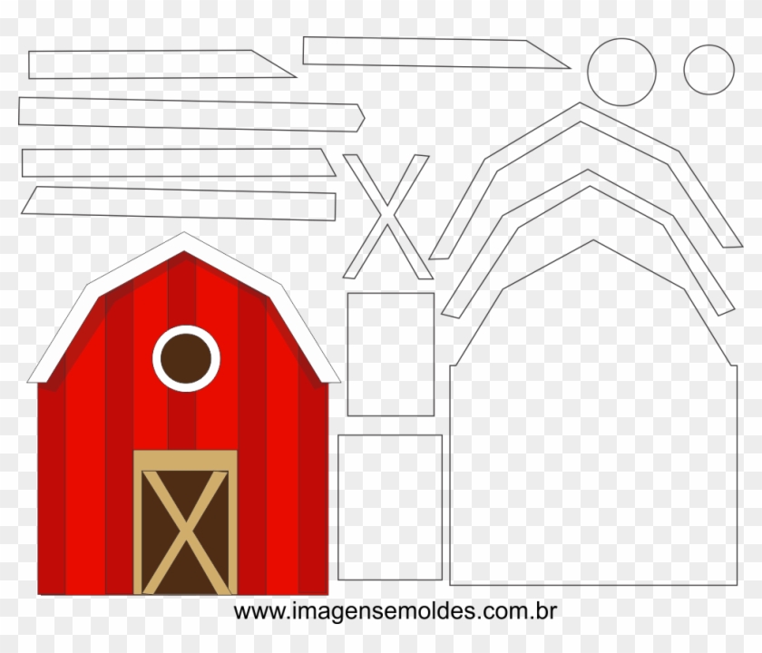 Molde De Fazendinha Para Feltro, Eva E Artesanato - Molde De Cerca Em Eva Fazendinha Clipart #3594258
