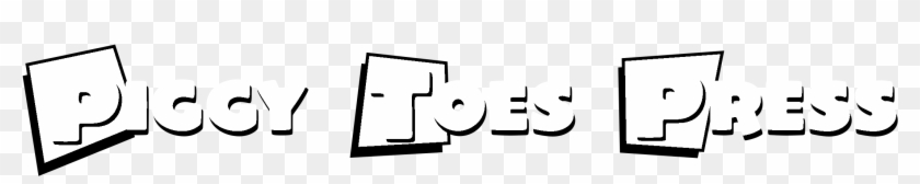 Piggy Toes Press Logo Black And White - Line Art Clipart
