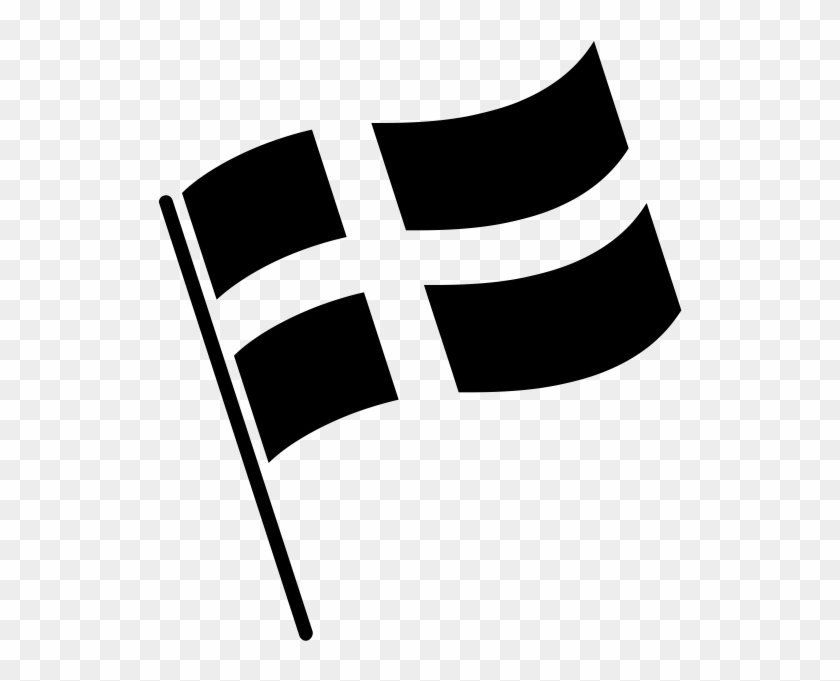 Sweden Flag Black White Clipart #3594331