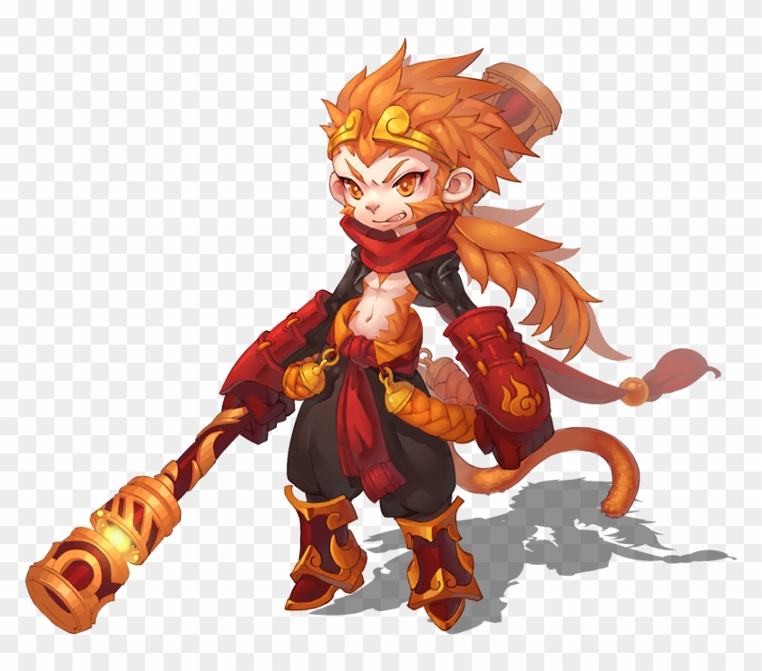 Wukong Png , Png Download - Sun Wukong Anime Clipart #3594566