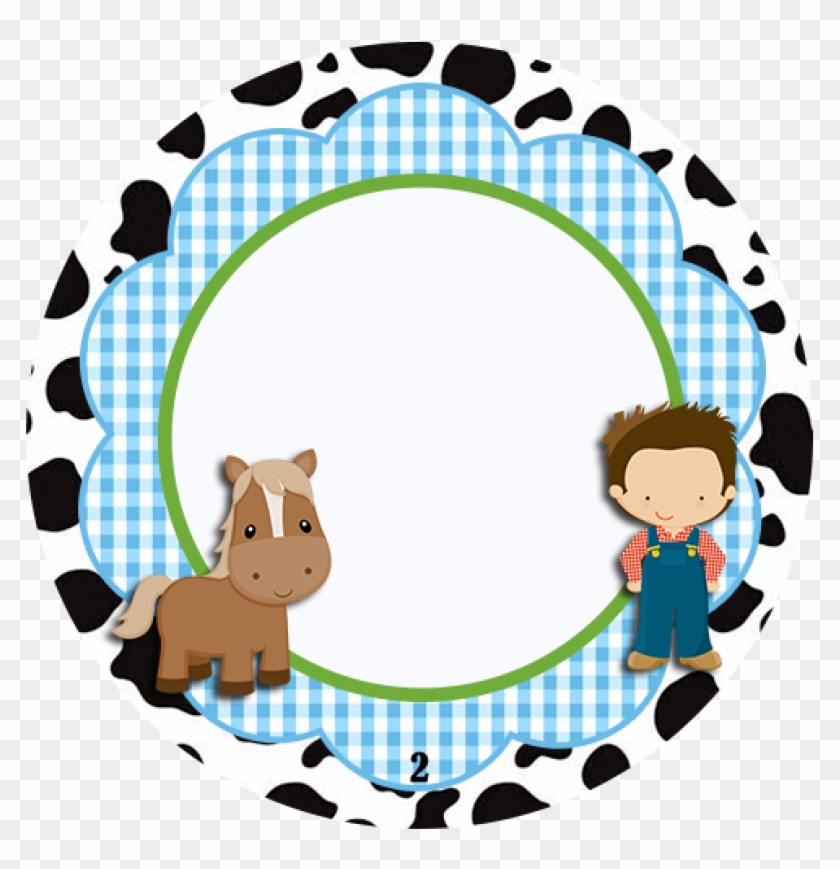 40 Adesivos Personalizados Redondo Fazendinha - Fazendinha Redondo Em Png Clipart