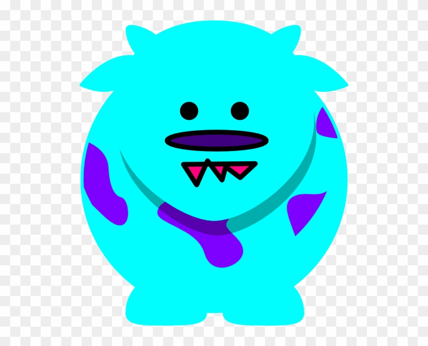 Blue Monster Svg Clip Arts 528 X 598 Px - Brown Gnu Clipart - Png Download