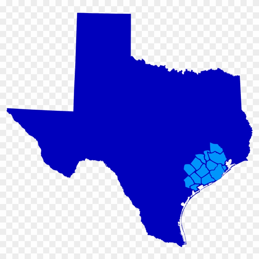 Living In And Around The Brazoria County And Houston - Texas Map Clipart