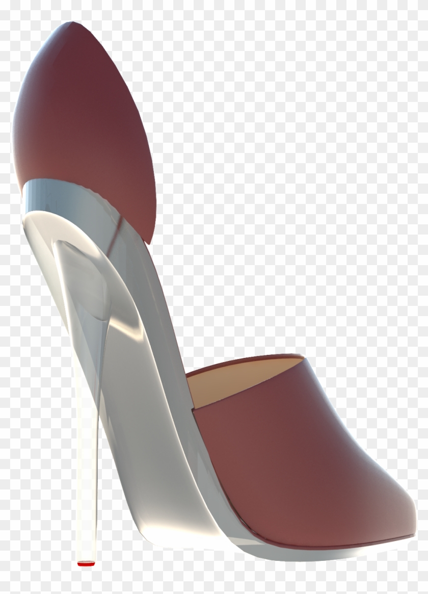 The Stiletto Condom Is A Soft Clear Plastic That Covers - Basic Pump Clipart