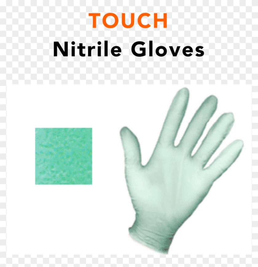 Non Allergic Nitrile Gloves To Keep Hands Pathogen - Poster Clipart #3595736