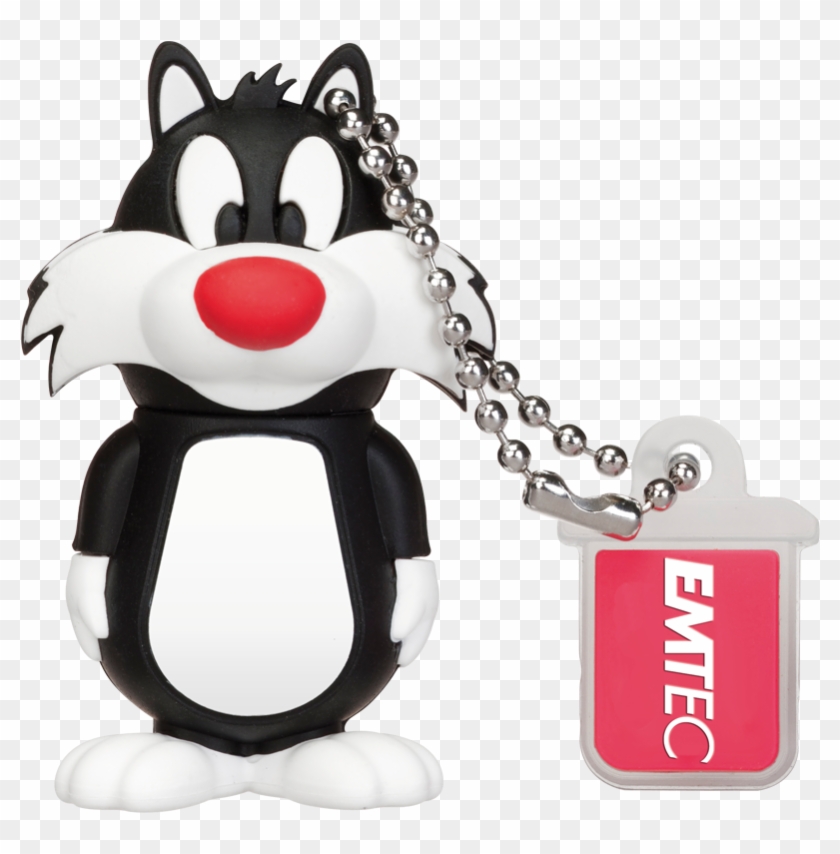 Tweety & Sylvester, Sylvester Closed - Usb Stick Clipart