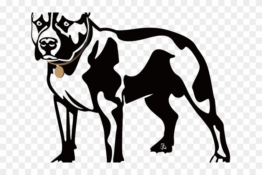 Pit Bull Clipart Design - Easy Draw Pit Bulls - Png Download