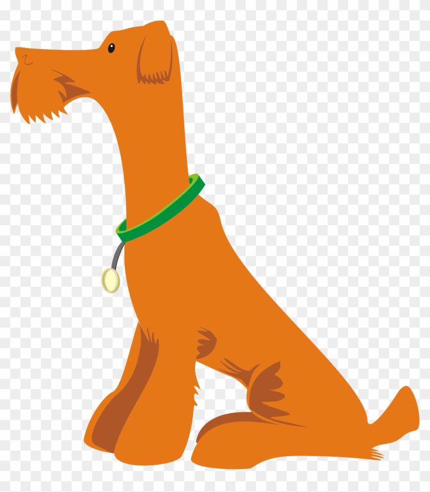 Svg Transparent Orange Big Image Png - Dog Sitting Clipart Png