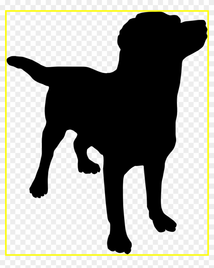 Clipart Black And White Library Shocking Silhouette - Dog Silhouette No Background - Png Download #3596213