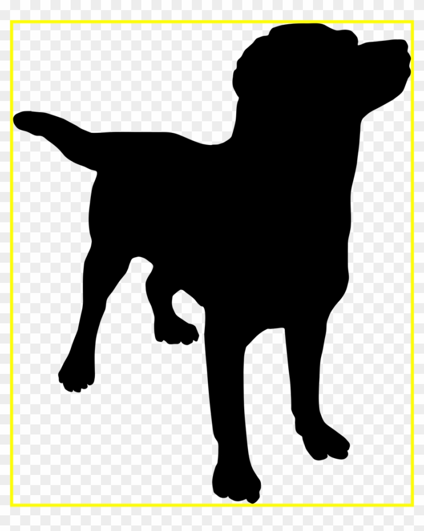 Clipart Black And White Library Shocking Silhouette - Dog Silhouette No Background - Png Download