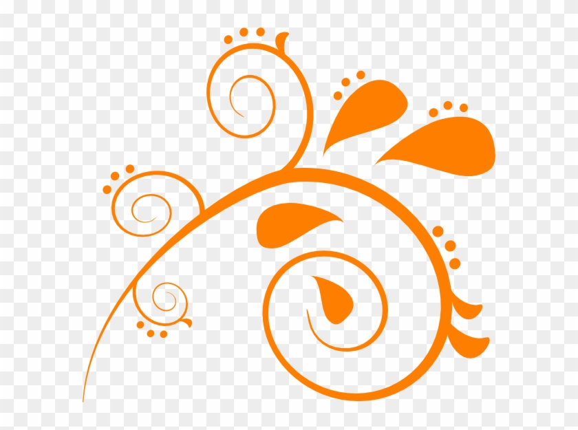 Orange Scroll Clipart - Png Download #3596694