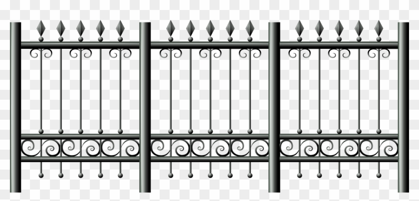 H Clip Fence Panel - Fence Clipart Transparent Background - Png Download #3597060