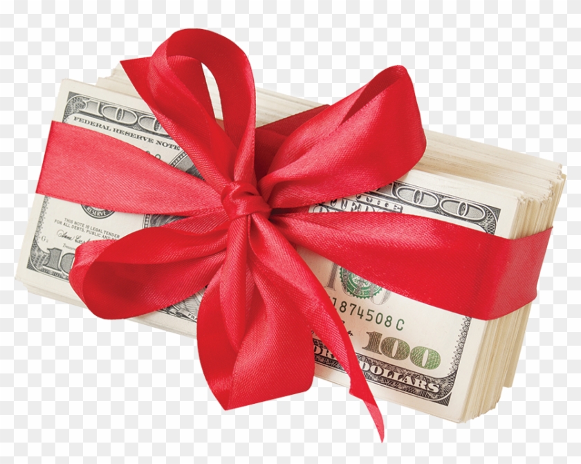 Money Stack With Bow - Wrapping Paper Clipart #3597148